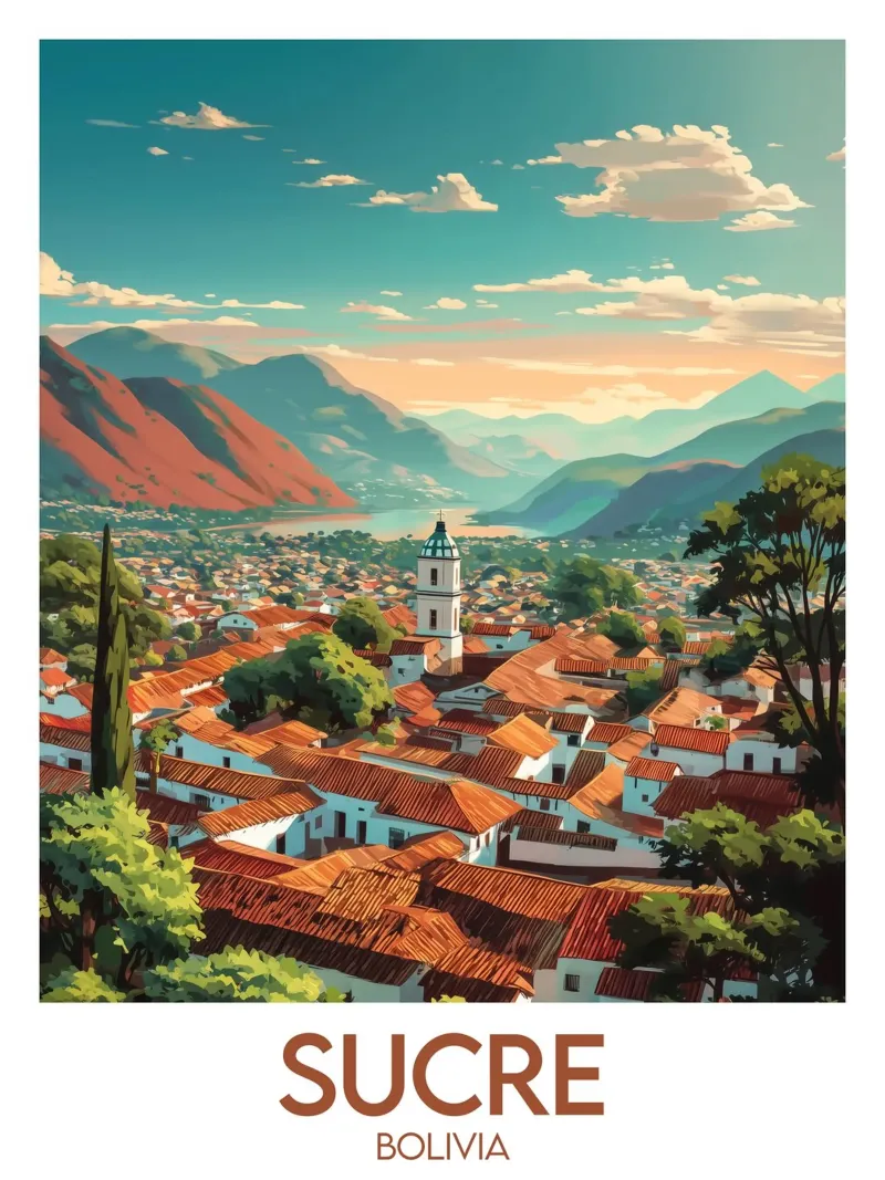 Affiche Sucre poster con telaio in legno da Frame the World