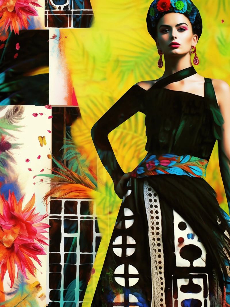 Frida Kahlo | Mixed Media Pop Art Collage poster by Autofocus