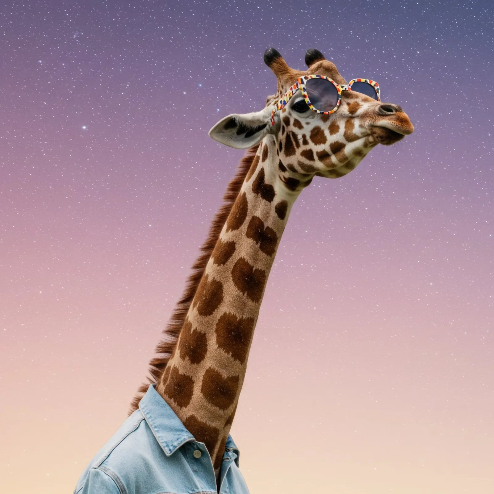 Celestial Giraffe plexiglass da Pawtrait Studio
