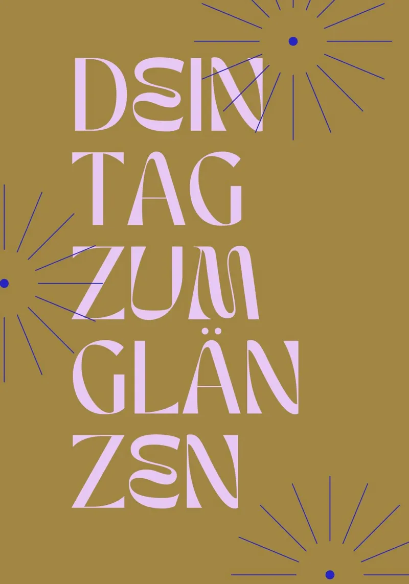 DEIN TAG ZUM GLÄNZEN carta hahnemühle da Einfach Uebel