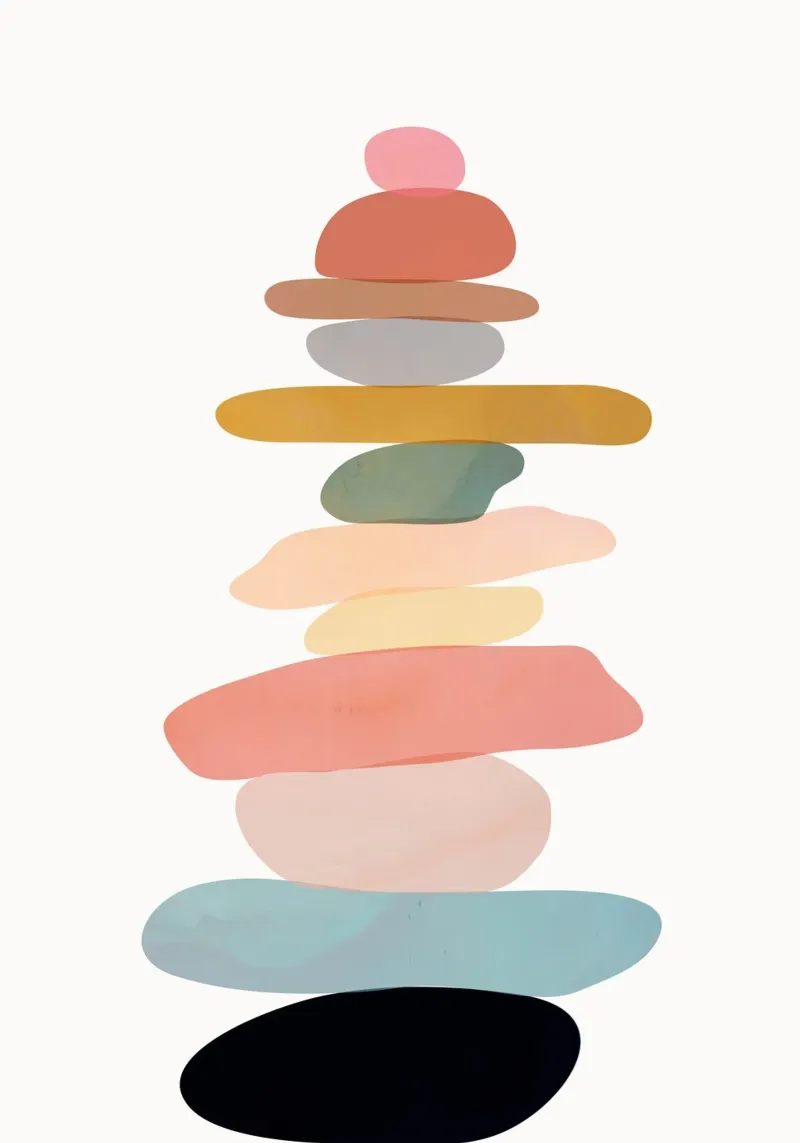 Balancing Stones 22 pellicola backlit da cityart