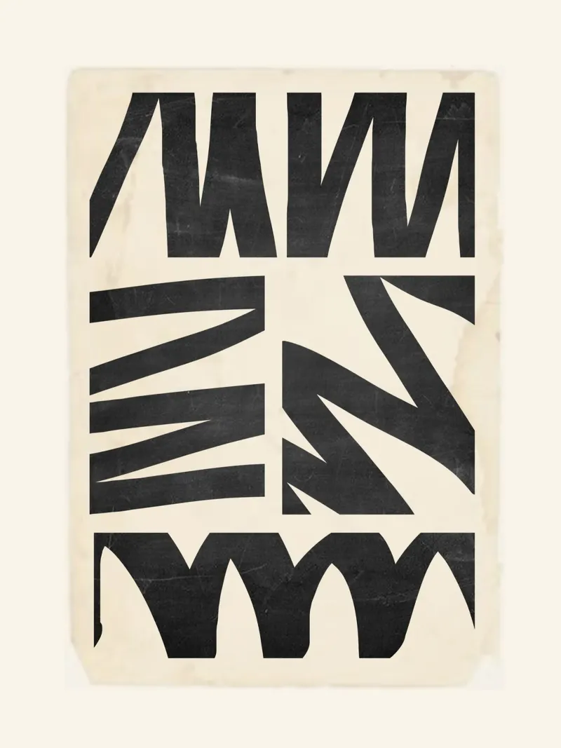 Abstract Art 26 poster with plastic frame by ThingDesign
