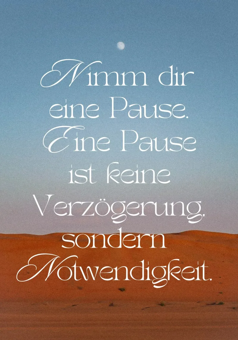 NIMM DIR EINE PAUSE pellicola backlit da Einfach Uebel