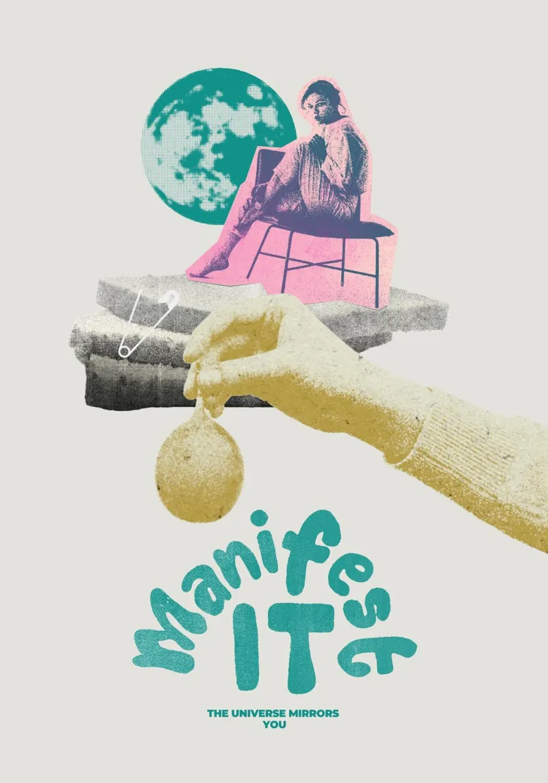 MANIFEST IT poster con telaio in alluminio da Einfach Uebel
