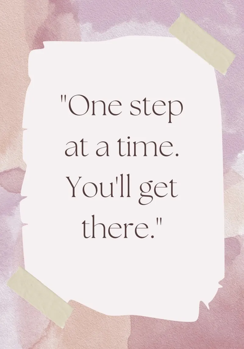 ONE STEP AT A TIME carta hahnemühle da Einfach Uebel