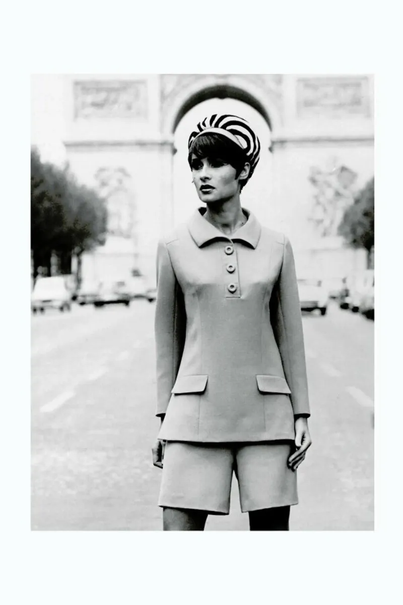 Outfit created by Pierre Balmain for airline hostesses of the future. Hahnemühle von Gallery Print and Art Limited