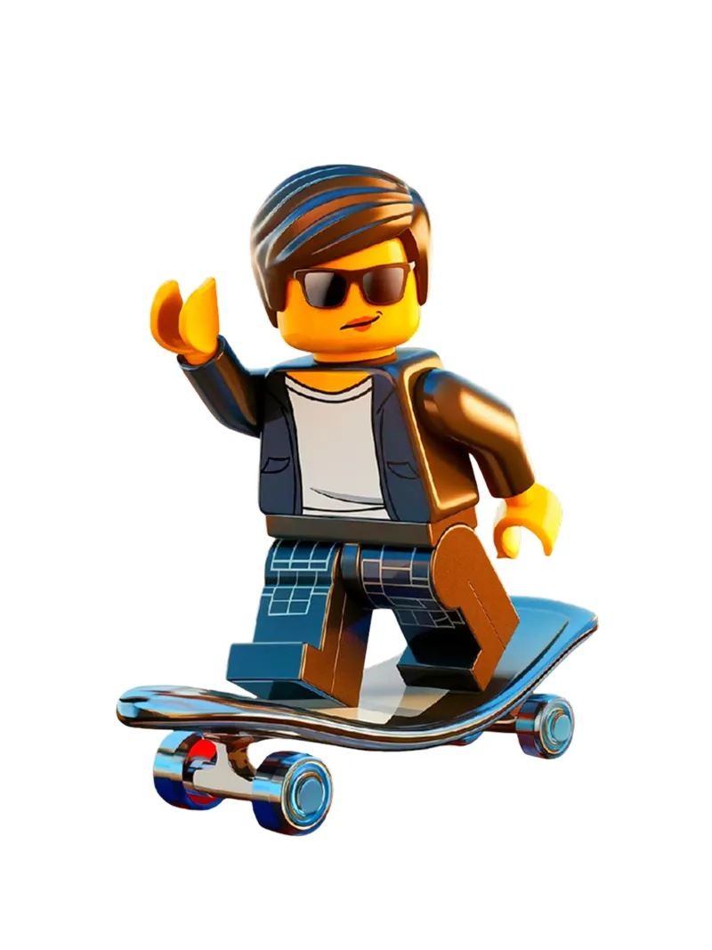 LEGO COOL FREESTYLE canvas met Baklijst van dinem