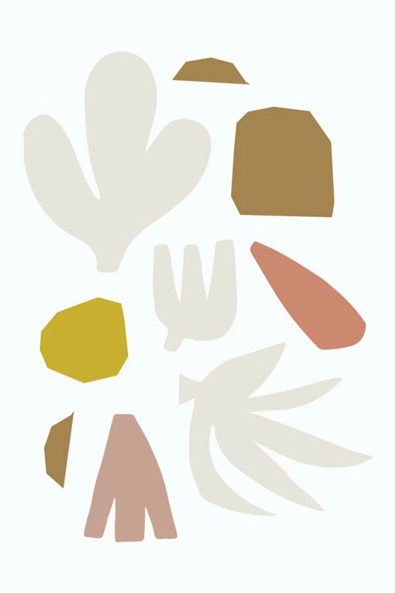 Abstract Shapes No 1 Leinwand von KRUTH DESIGN
