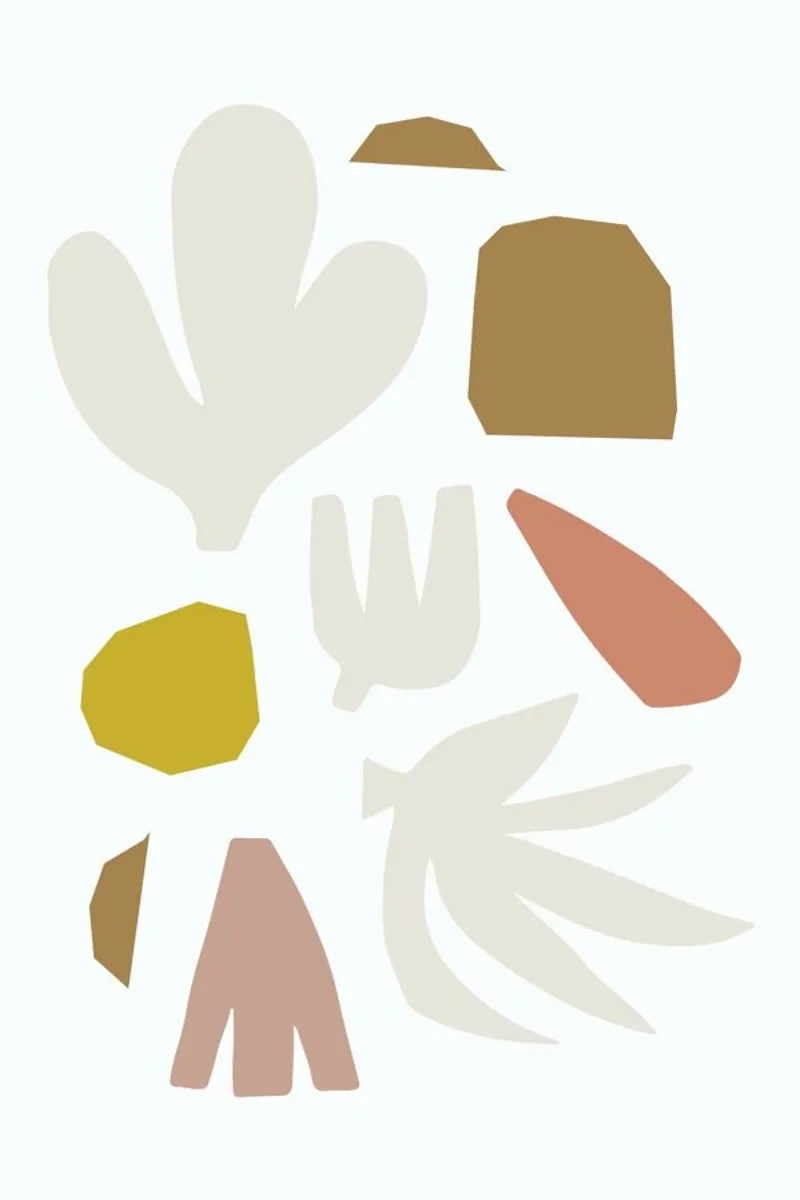 Abstract Shapes No 1 tela da KRUTH DESIGN