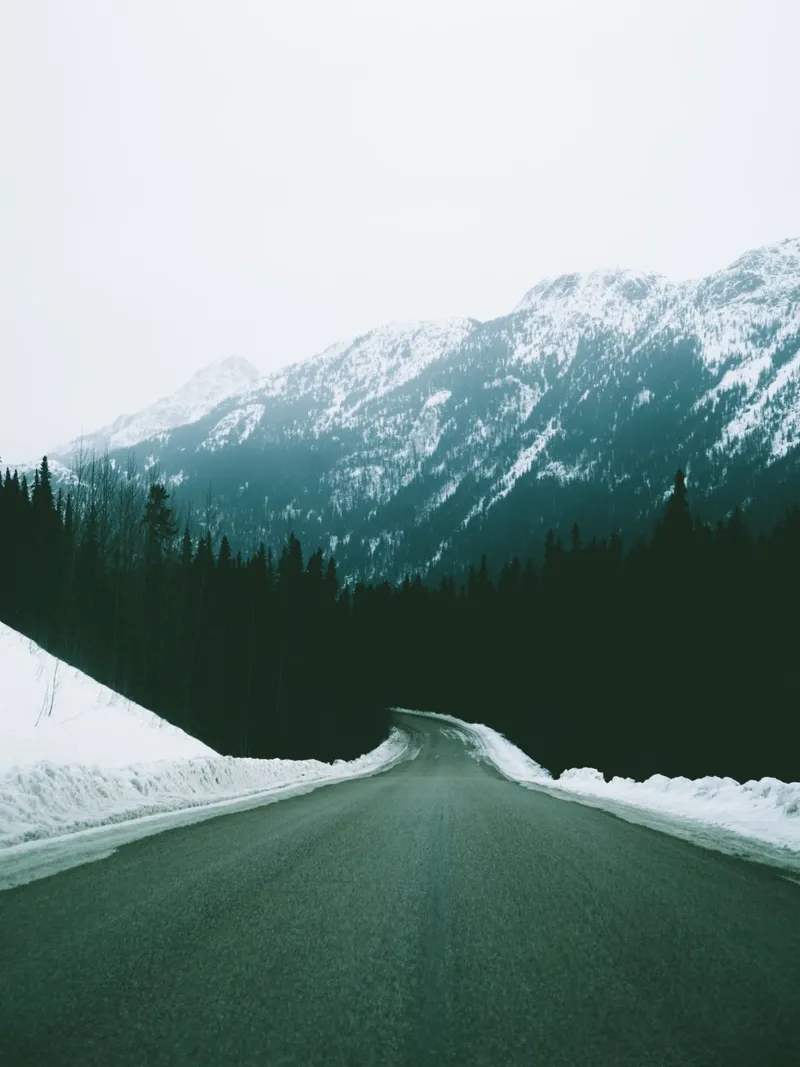 BC Mountain Drive poster with wooden frame by wowhannahphotos