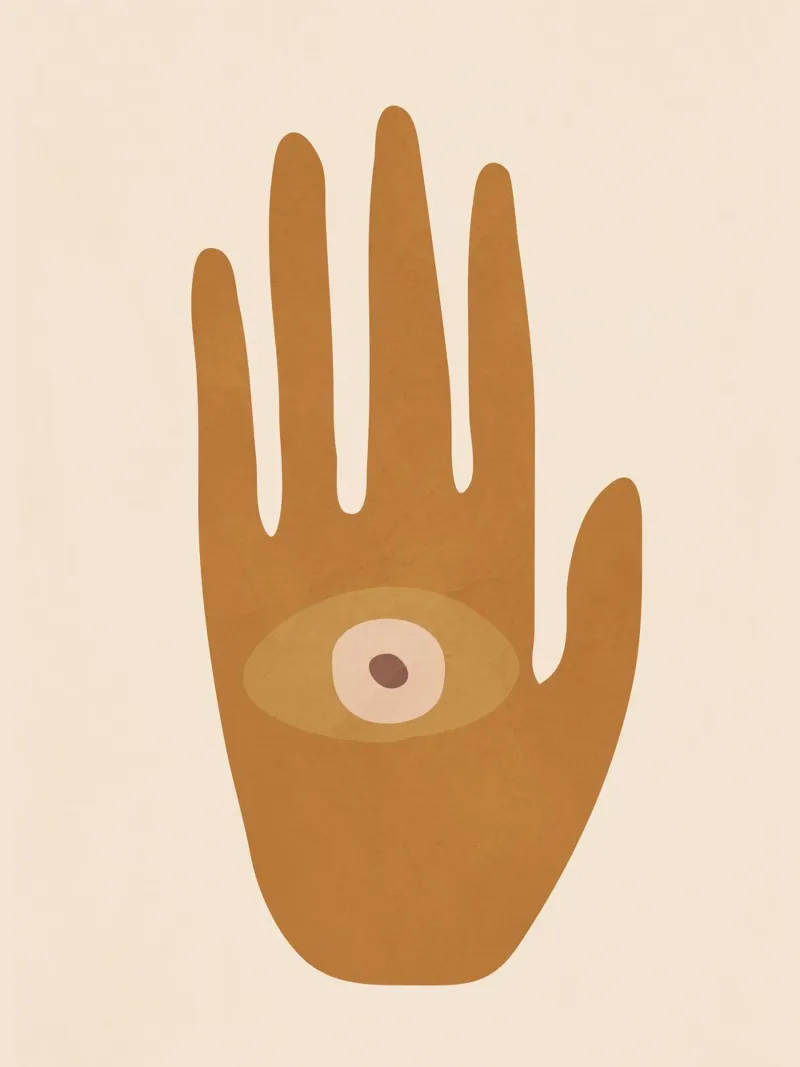 Hamsa Hand pellicola backlit da cityart