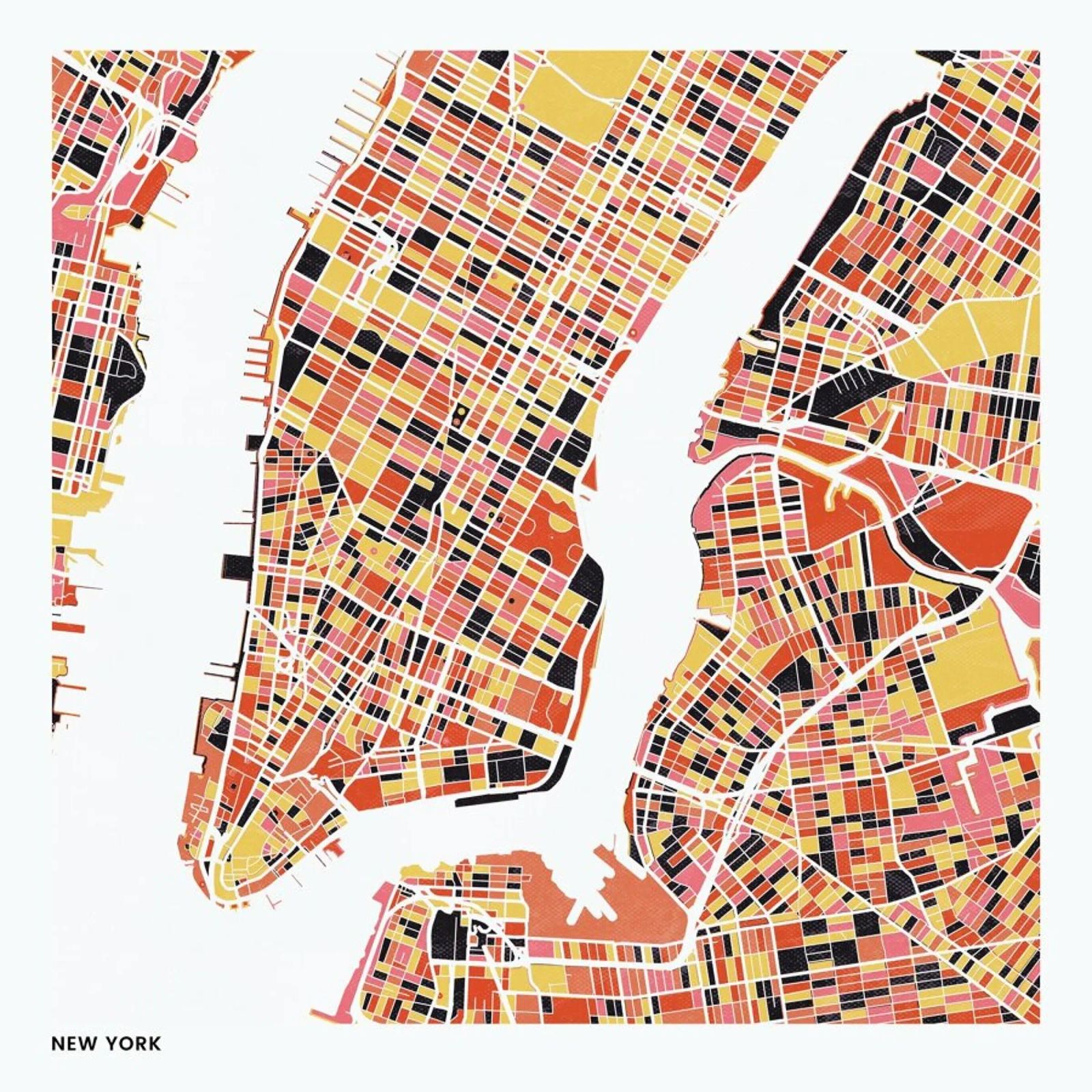New York II poster by The Cartography Collection