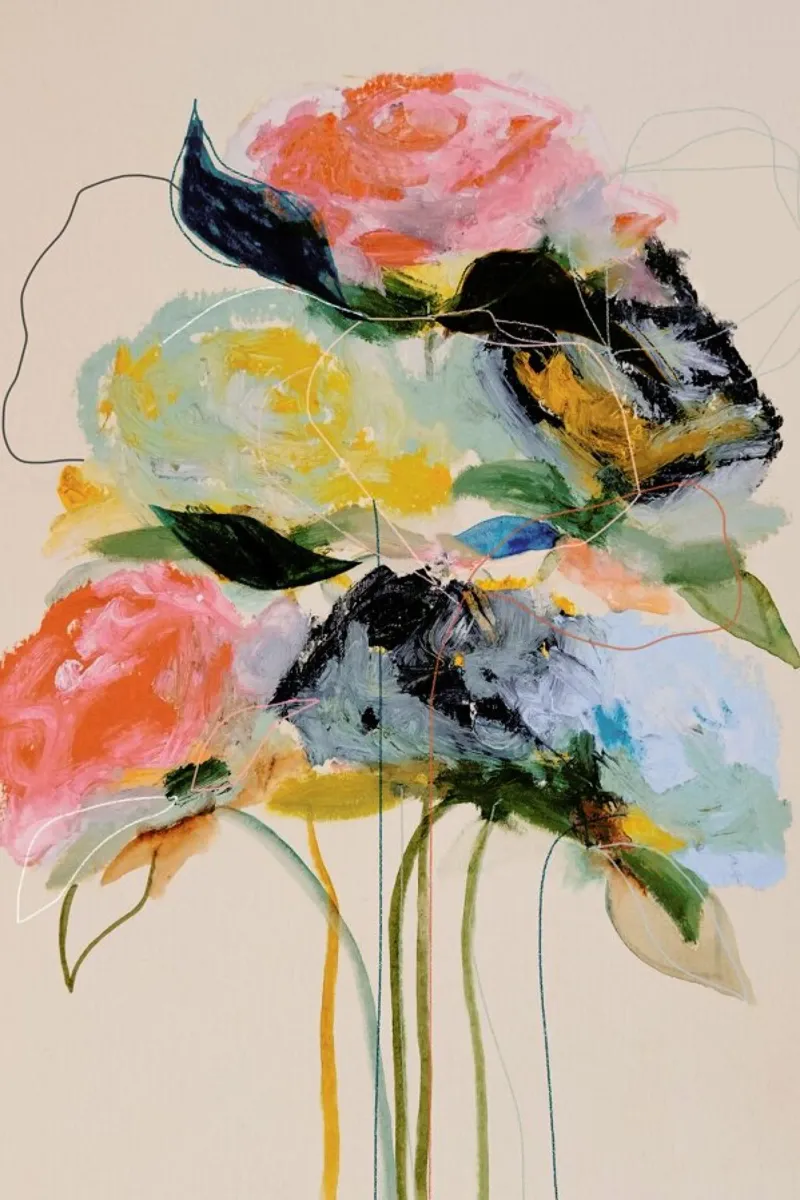 Bloomseries Cadmium poster con telaio in alluminio da Leigh Viner