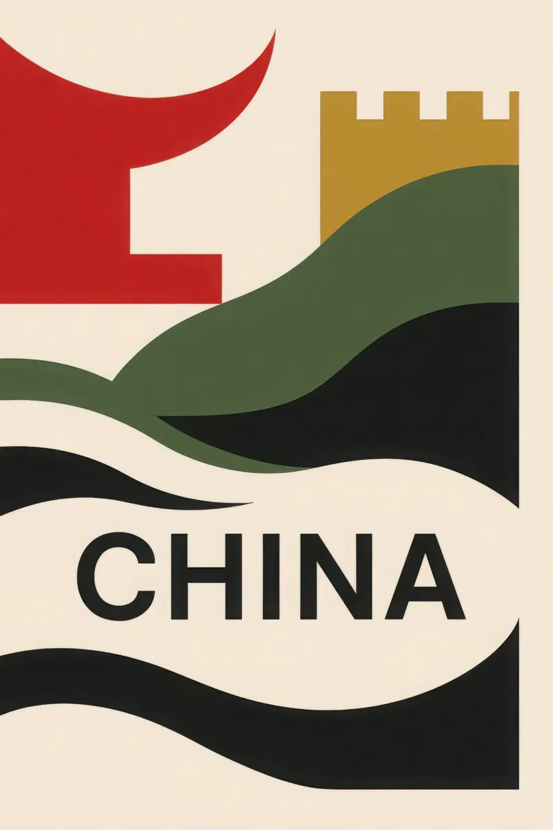 China - The call of mystery and legends canvas with Floater frame by JETLAG | affiches voyage
