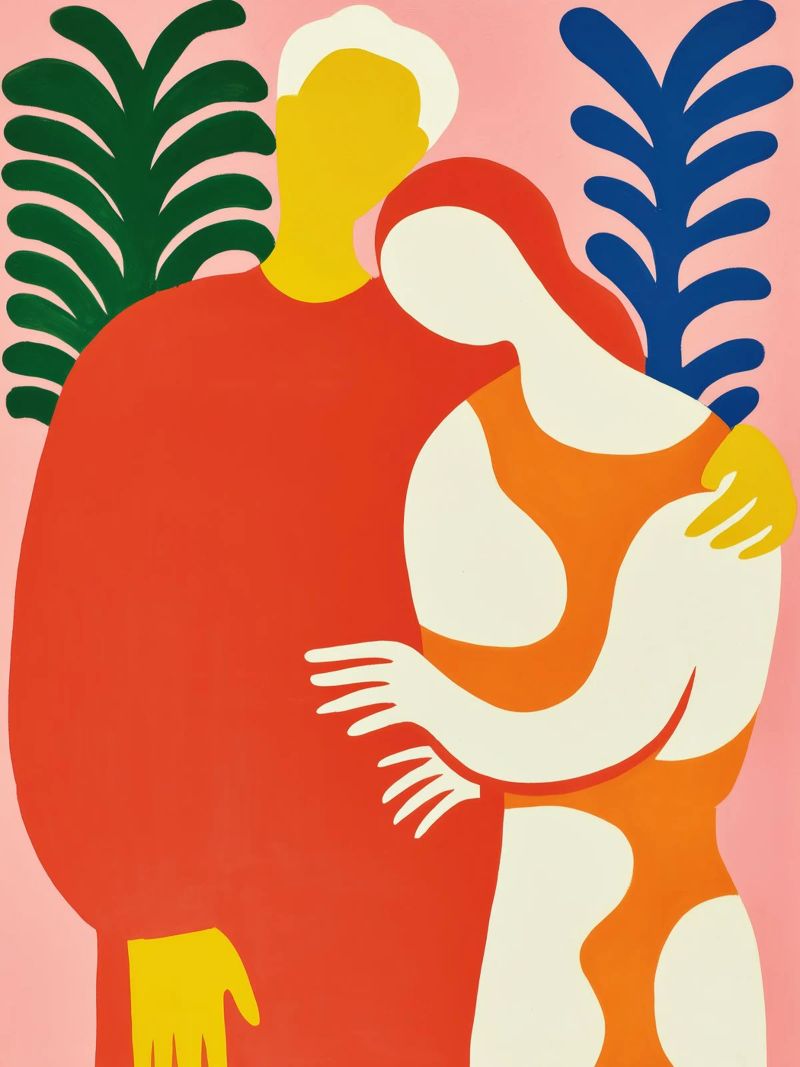 The Embrace | Modern Art poster by Autofocus