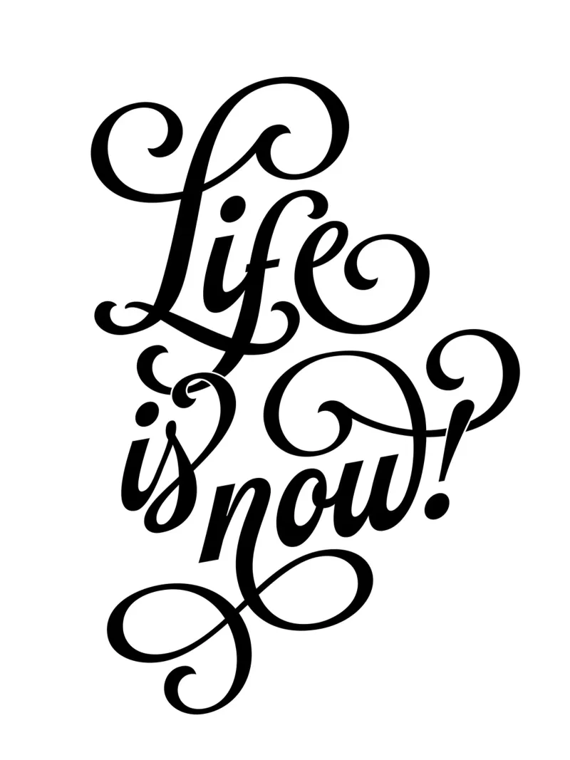 Life is now! alu-dibond by Suuuper Prints