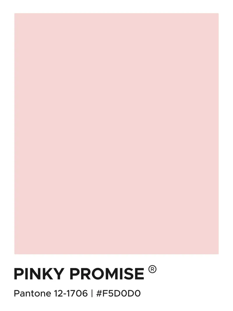 Pinky Promise Pantone aluminio dibond de Paigaam Studio