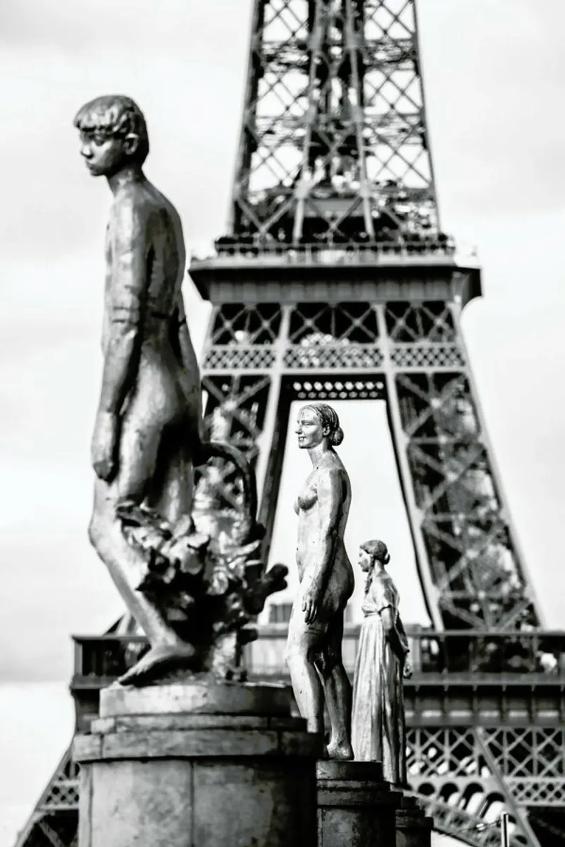 Tour Eiffel Trocad‚Ro pellicola backlit da Magdalena Martin Photography