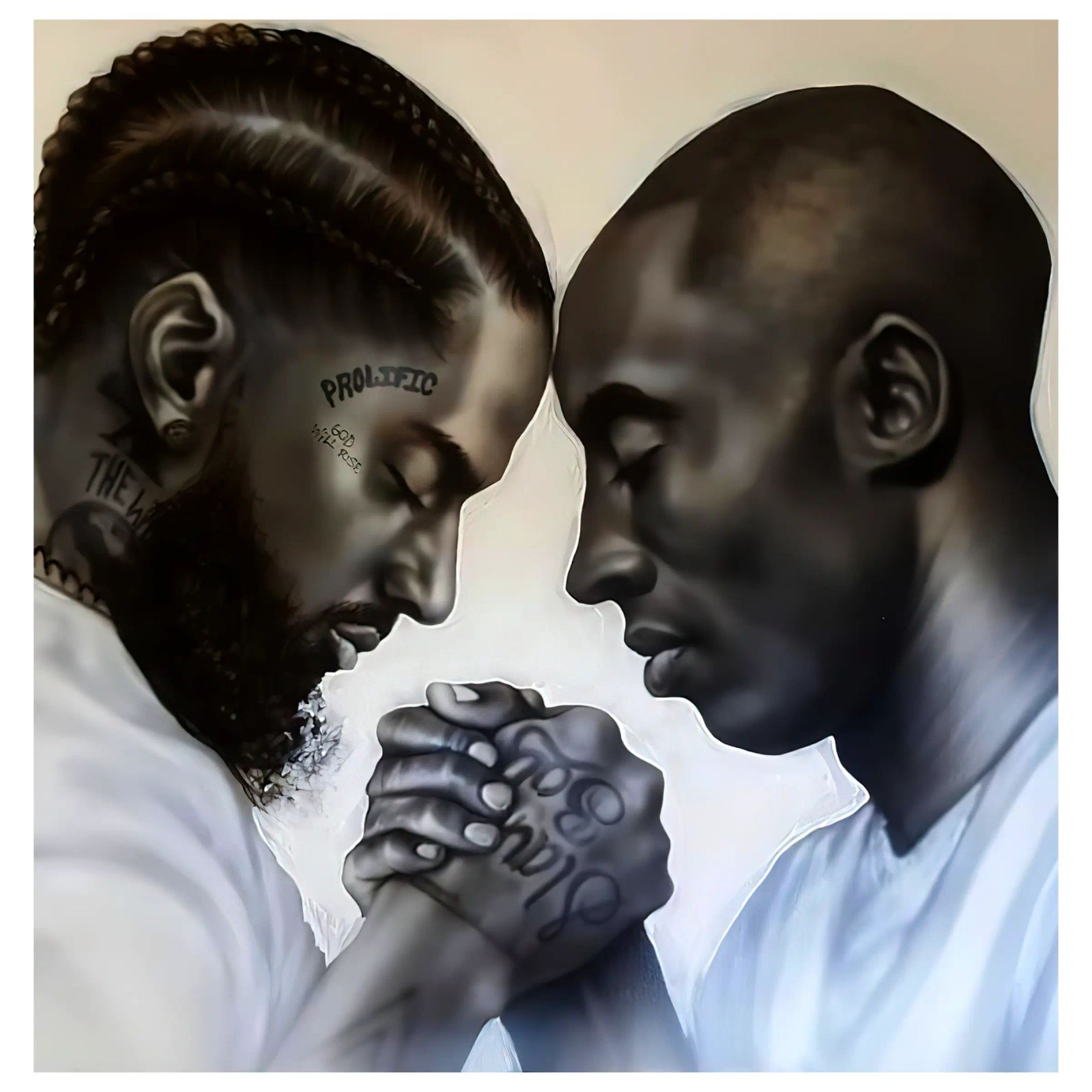 Nipsey Hussle e Kobe Bryant pellicola backlit da Fewasyes