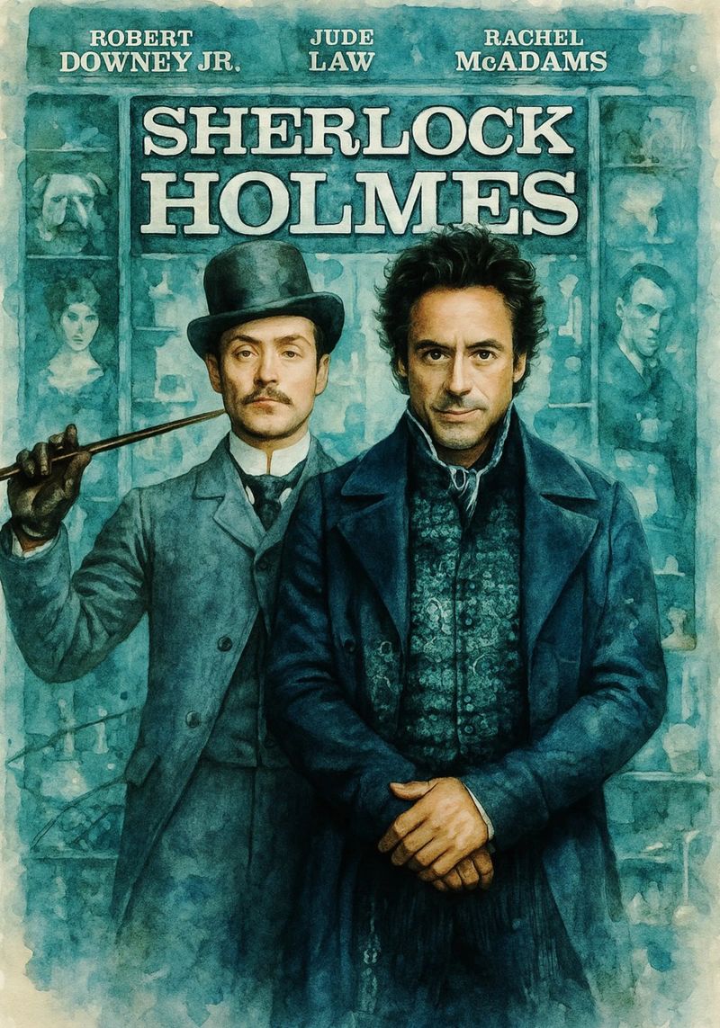 sherlock holmes repeindre l'imagination poster de SIQAYA