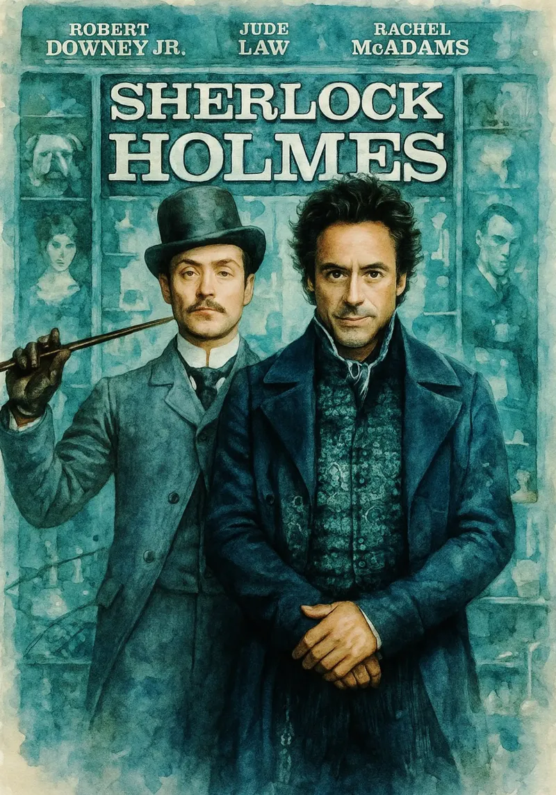 sherlock holmes ridipingere l'immaginazione poster da SIQAYA