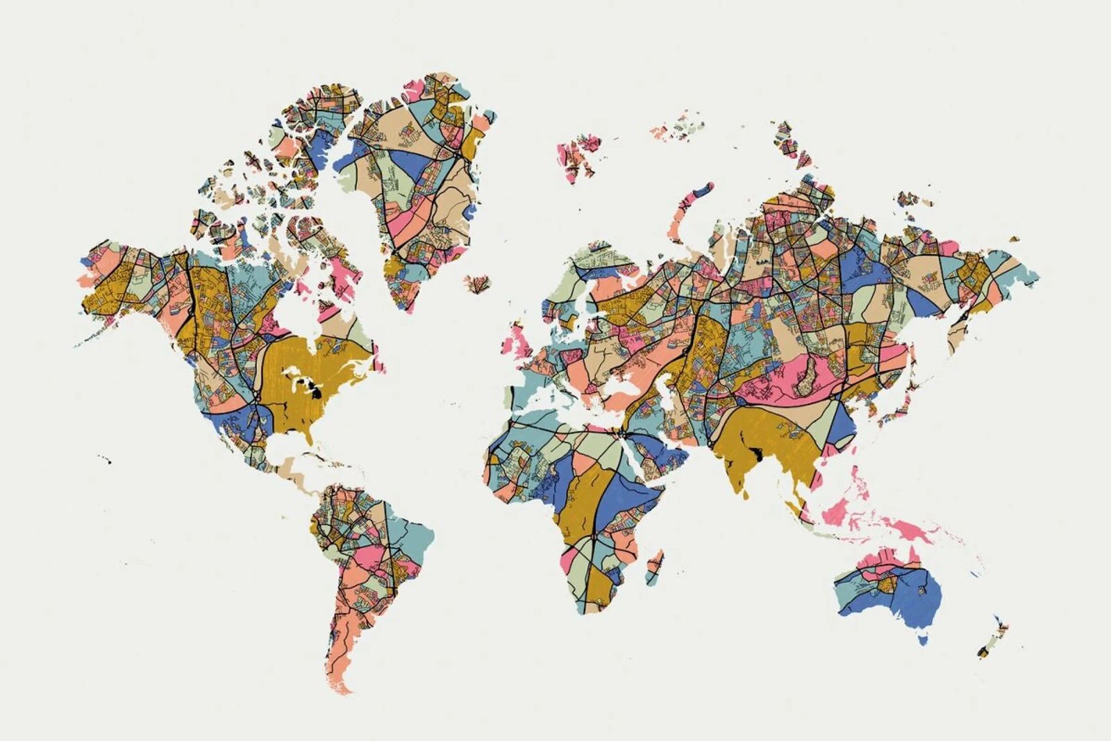 World Map poster by The Cartography Collection