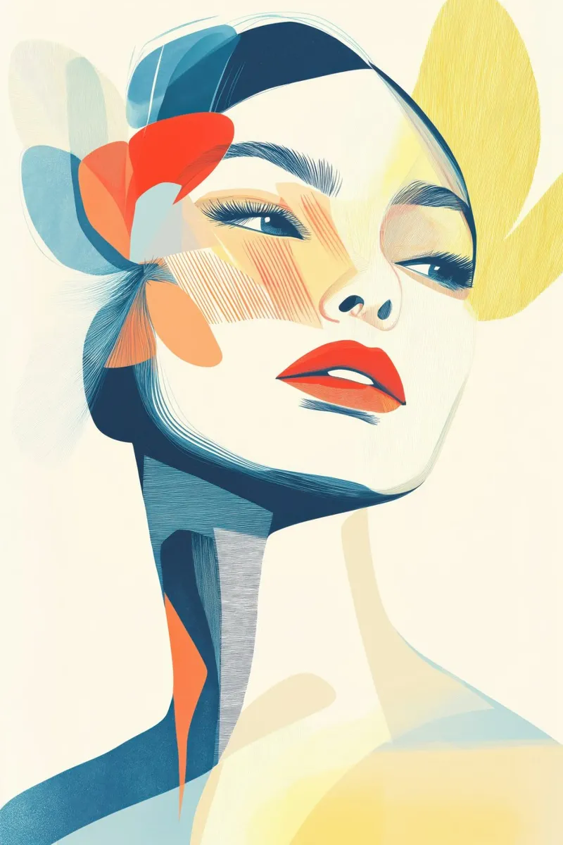 Women's portrait canvas by Imagine