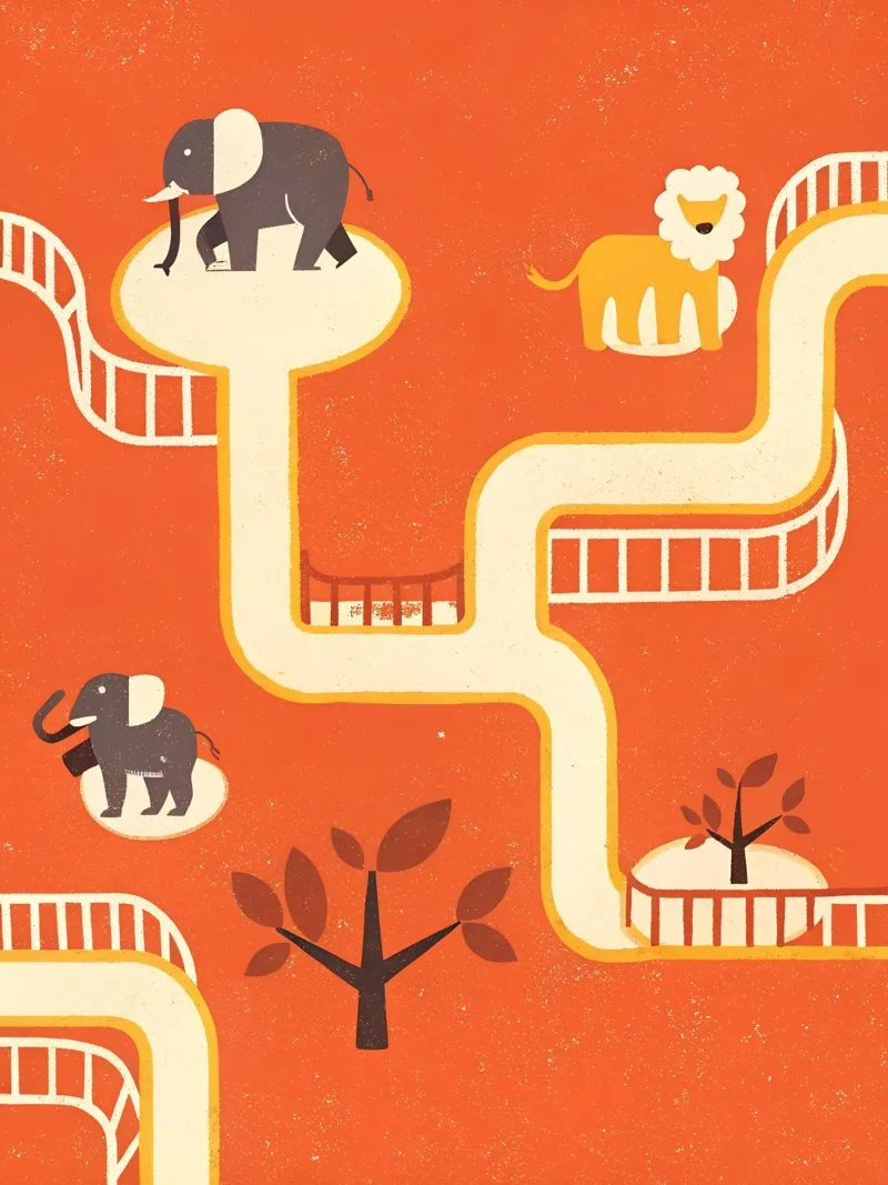 Zoo Retro Pop poster da THE LATEST SHOP