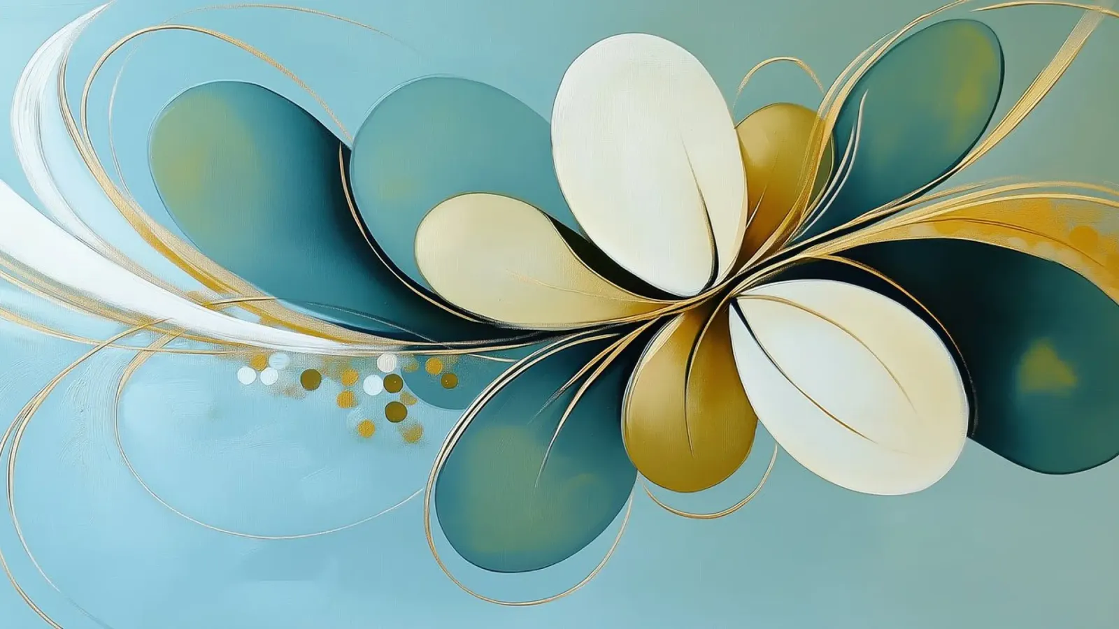 Abstract botanisch canvas by Imagine