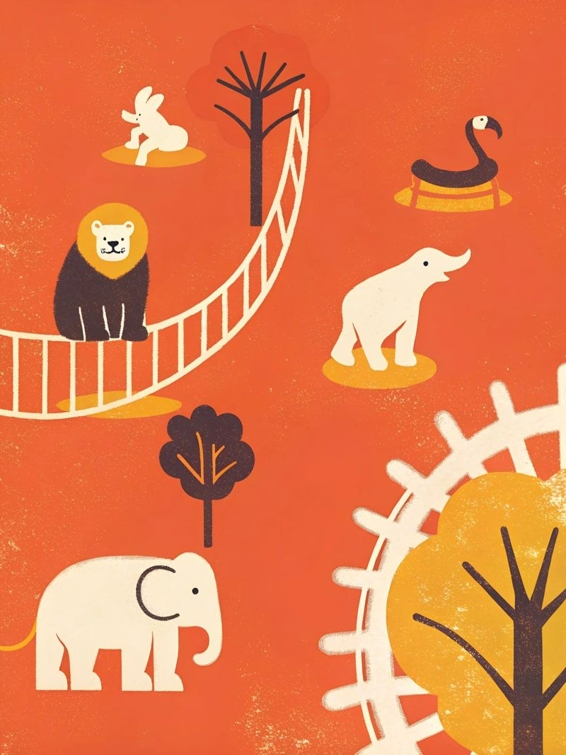 Zoo Retro Pop poster da THE LATEST SHOP