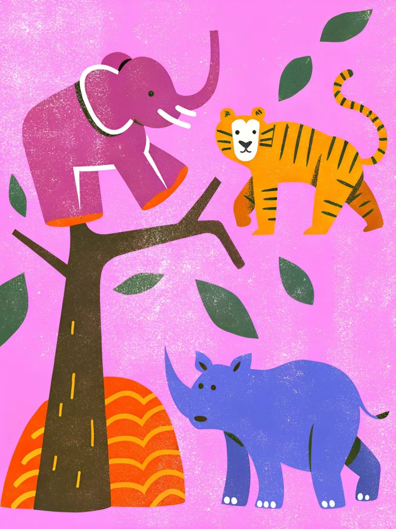 Zoo Retro Pop pellicola backlit da THE LATEST SHOP