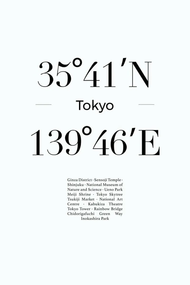 Tokyo poster con telaio in plastica da Studio One