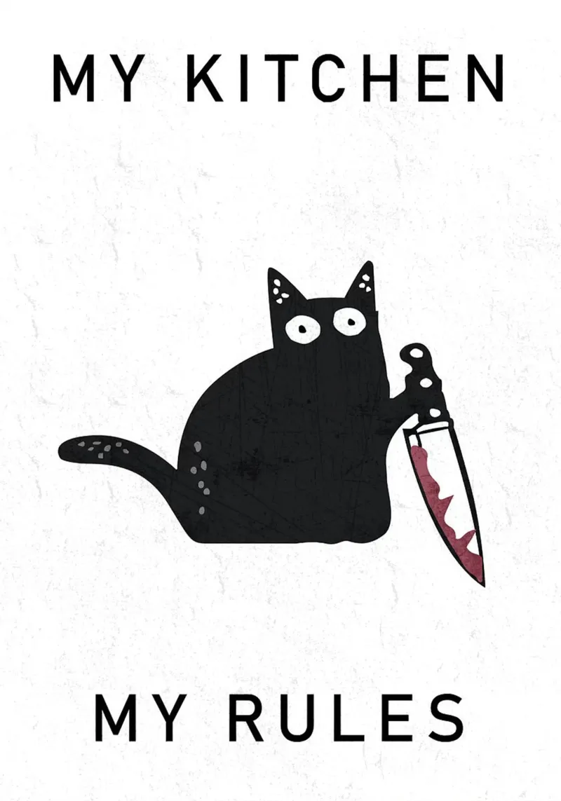 Regole della cucina per gatti poster da Dale Edward YoungJr
