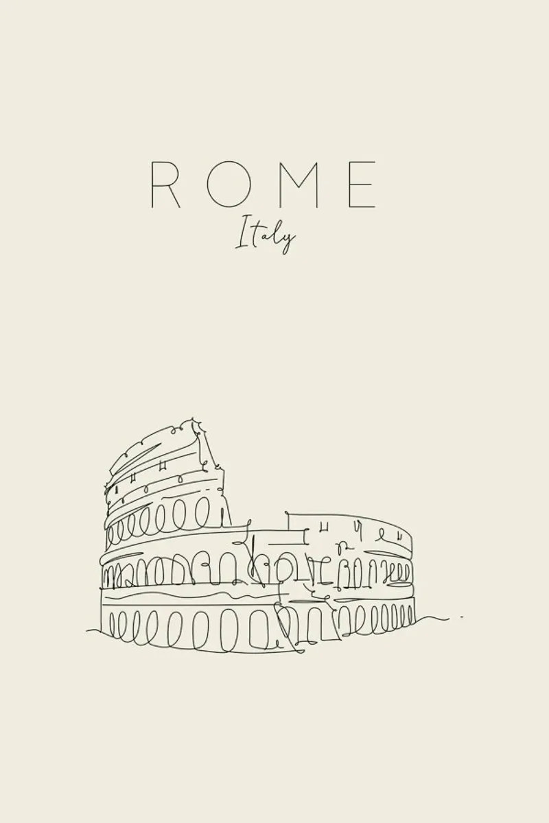Rome pellicola backlit da The Cartography Collection