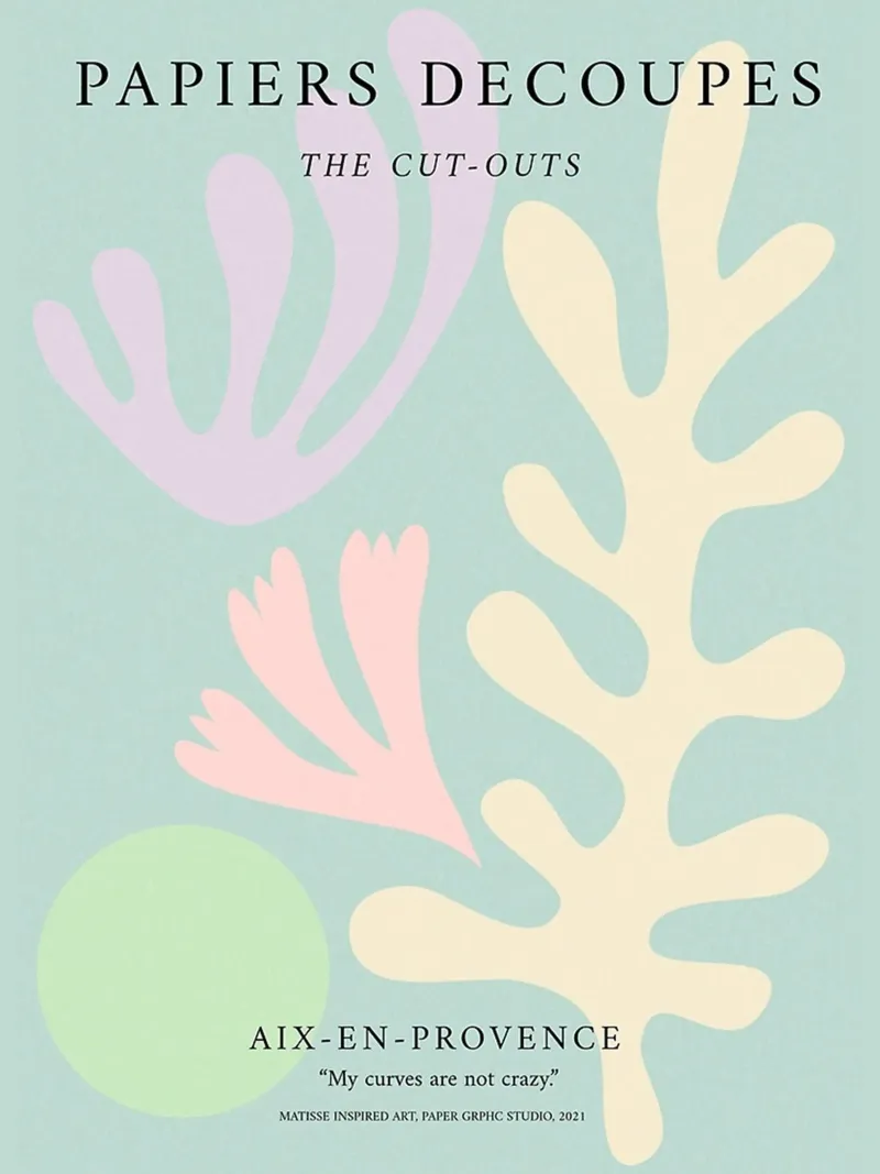 Henri Matisse Vita da foglia poster con telaio in alluminio da Perdana shop