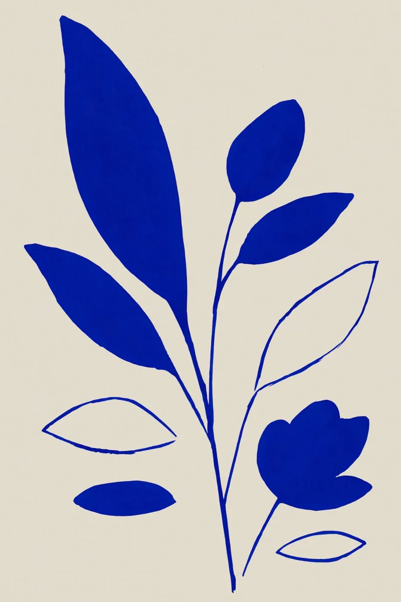 Indigo Stem carta hahnemühle da treechild