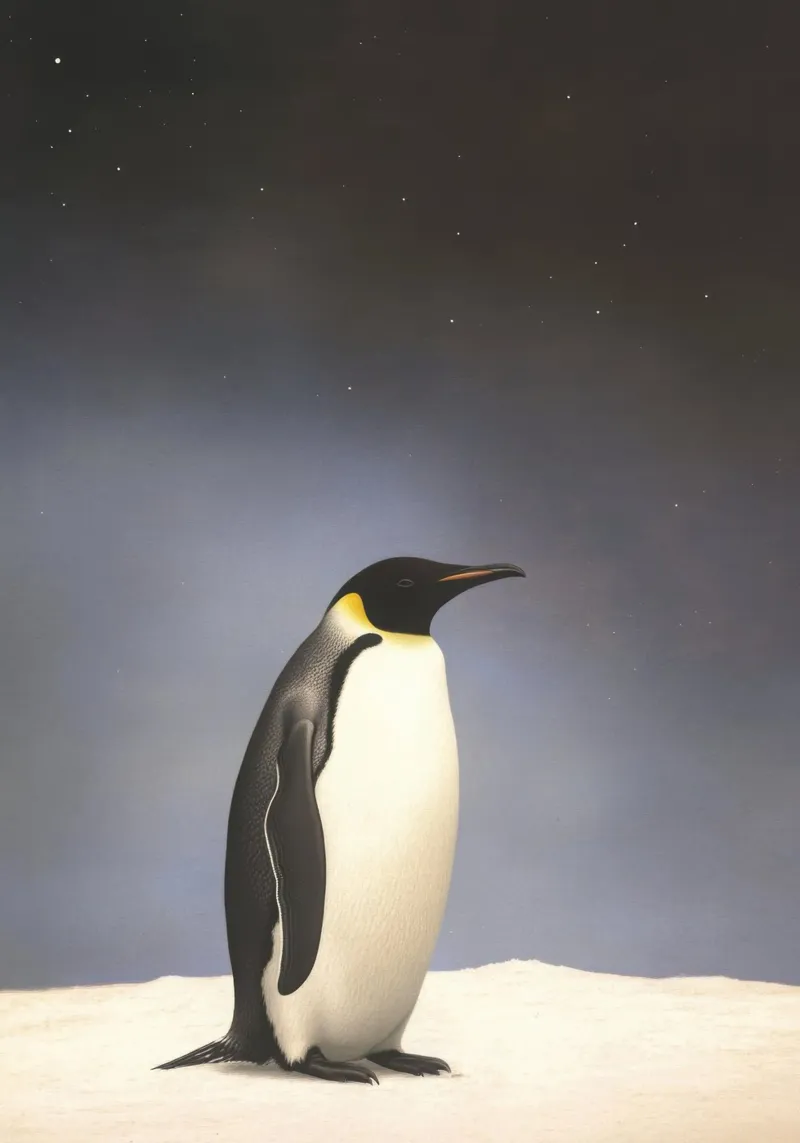 L'osservatore silenzioso dell'Antartide poster con telaio in plastica da Nikis Art Studio