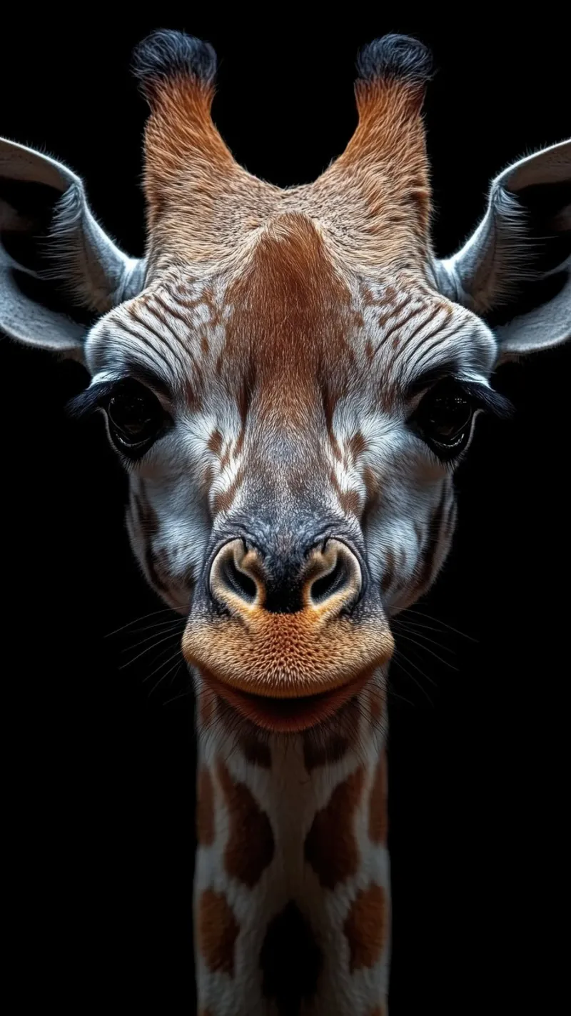Giraffa pellicola backlit da Imagine