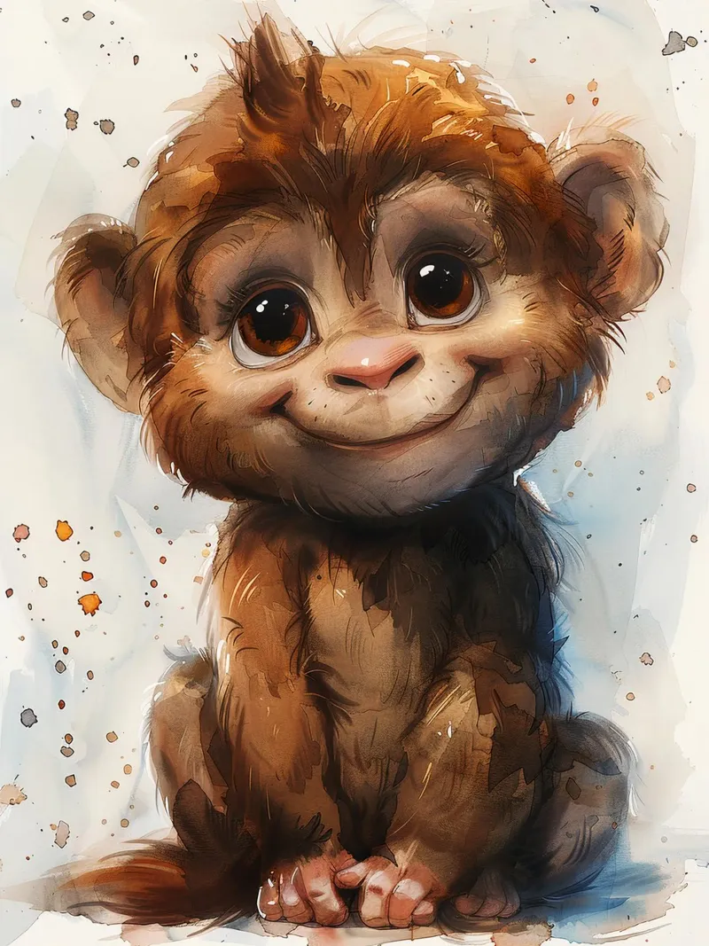 Baby Monkey pellicola backlit da Mateo