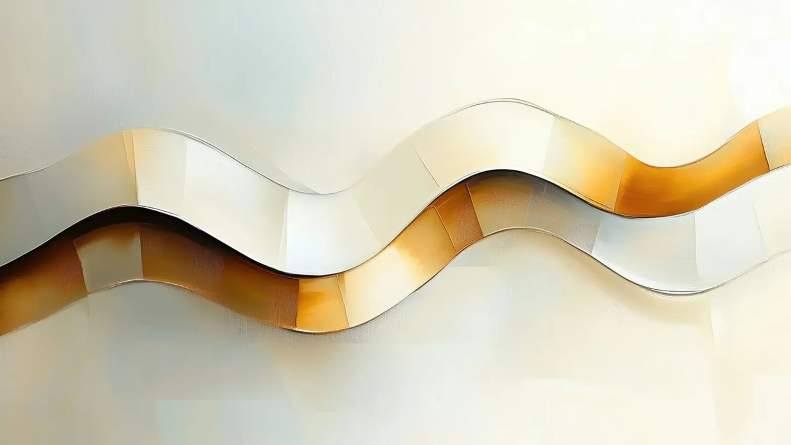 Abstract wave poster with aluminum frame by Imagine