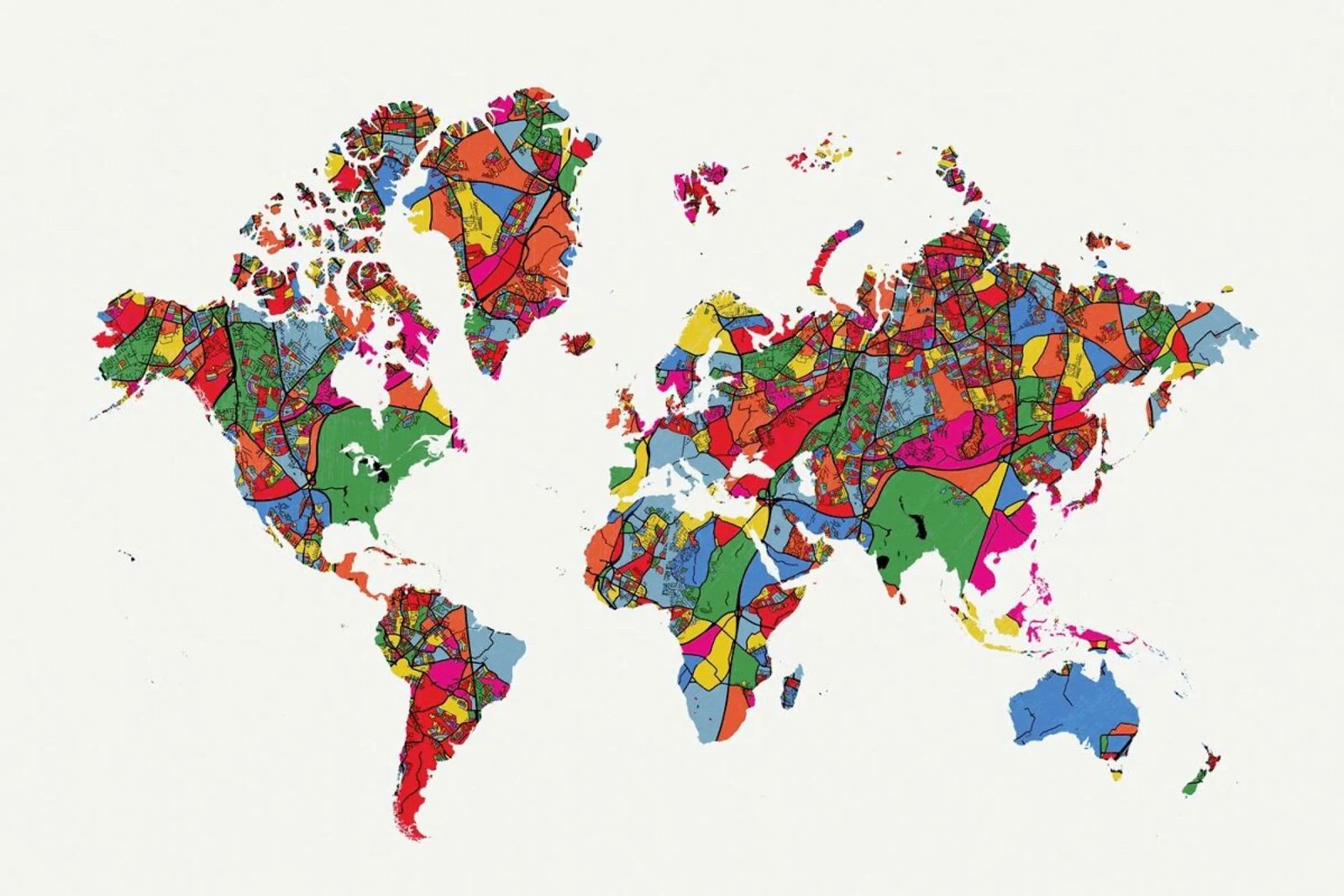 World Map II poster by The Cartography Collection