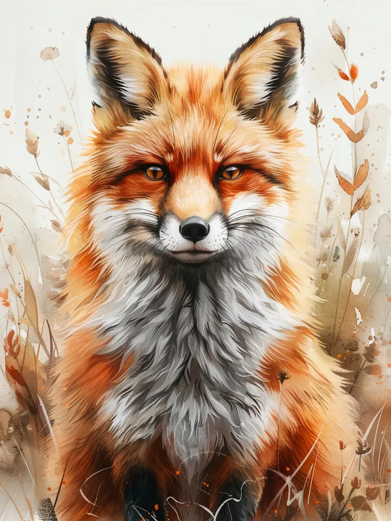 Baby Fox Hahnemühle von Mateo