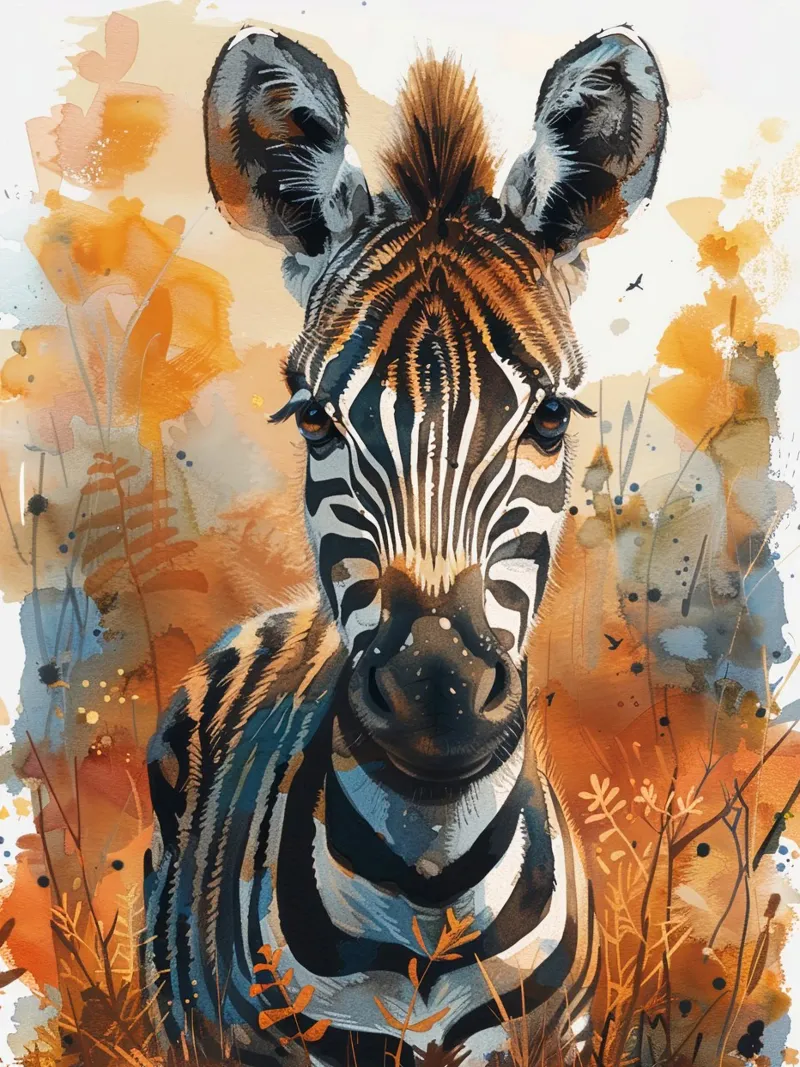 Baby Zebra pellicola backlit da Mateo