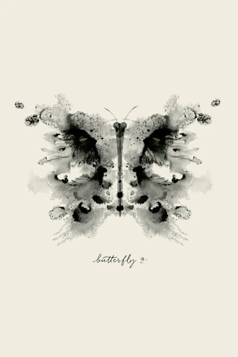 Ink Butterfly Greyscale pellicola backlit da Flora & Fauna