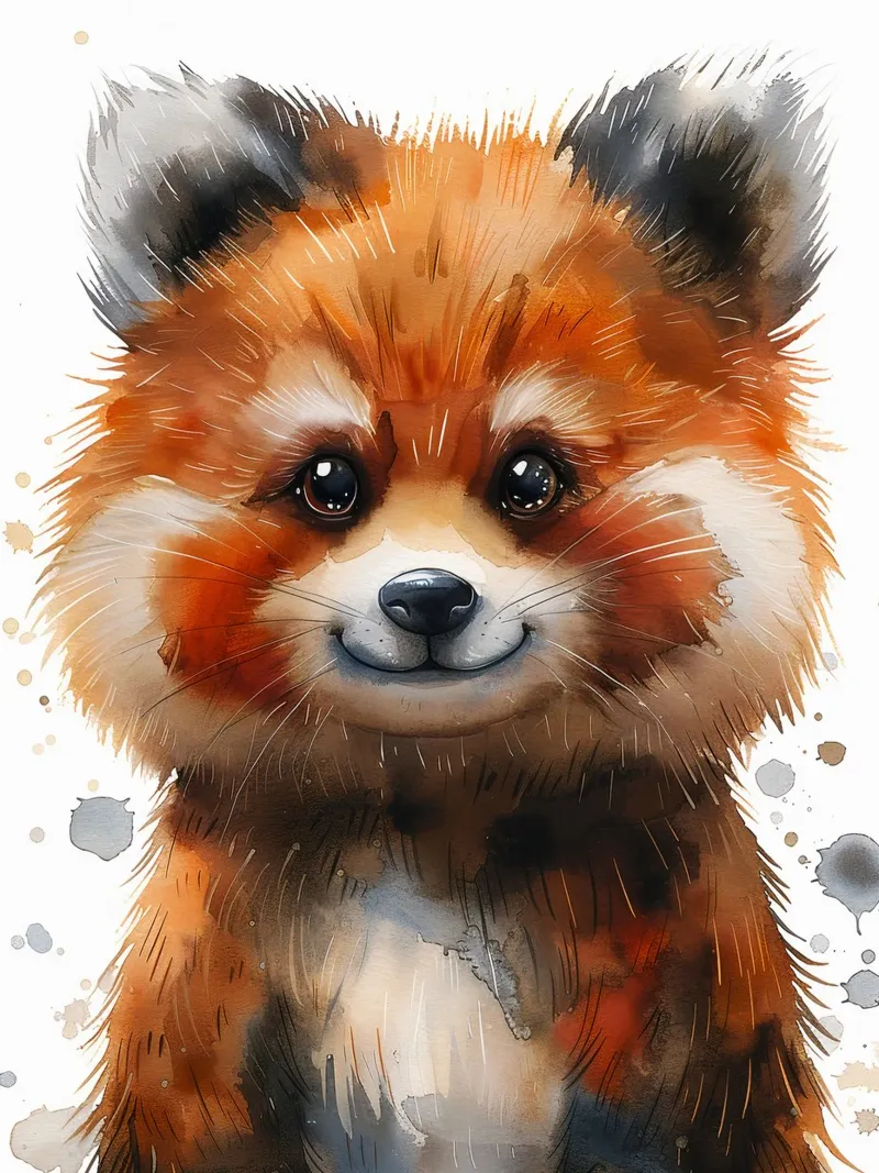 Baby Red Panda pellicola backlit da Mateo