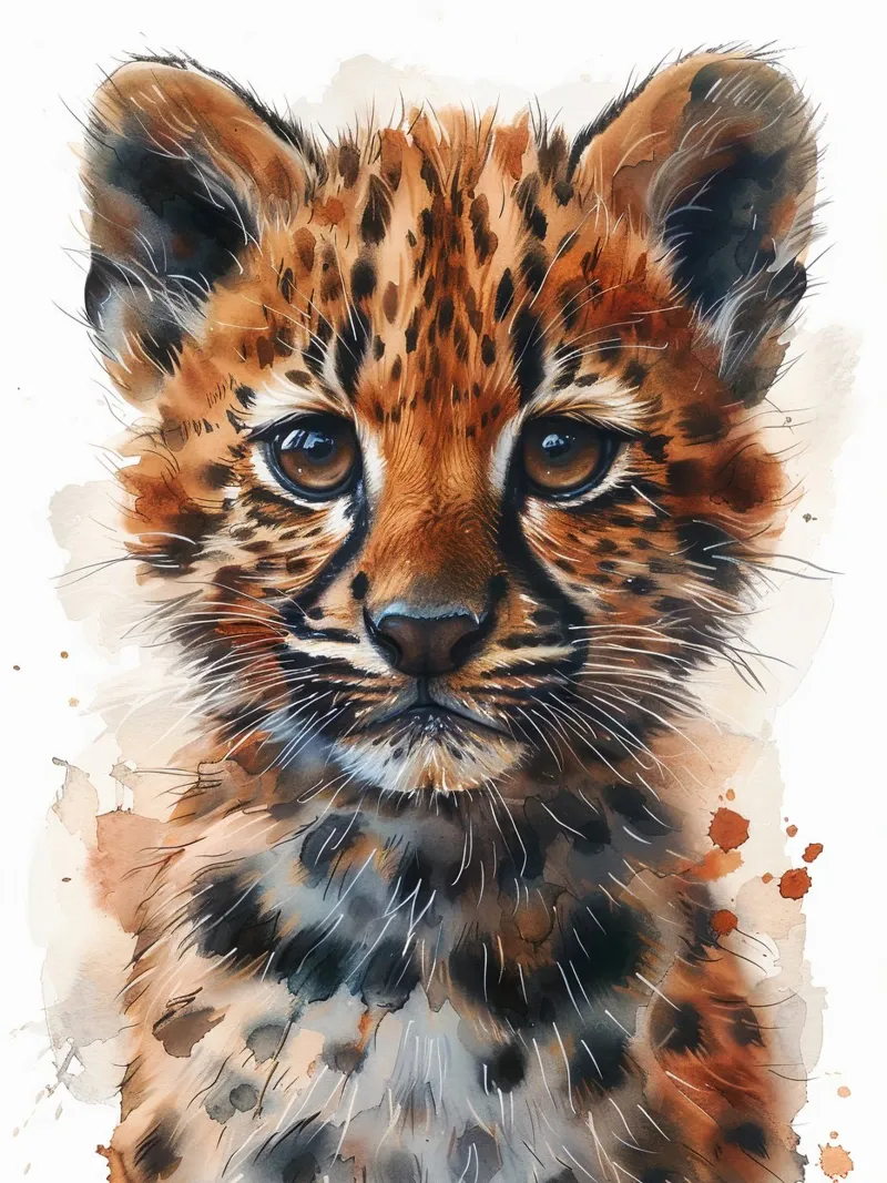 Baby Leopard pellicola backlit da Mateo