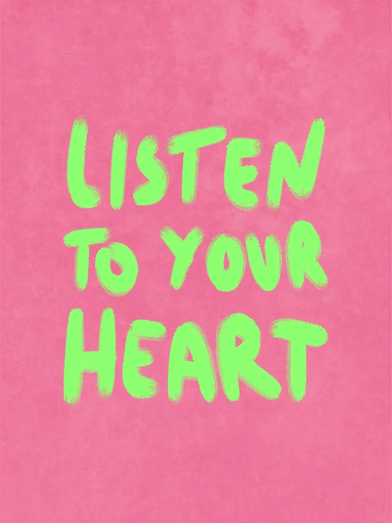 Listen to your Heart pellicola backlit da Illustration Raissa Oltmanns