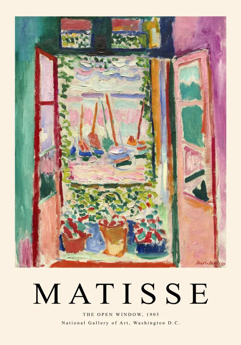 Henri Matisse - Finestra aperta - Stampa d'arte Fauvismo poster da NorwesClub