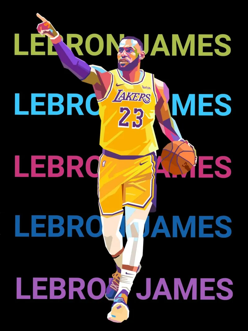 Lebron James art pellicola backlit da Hantamrata