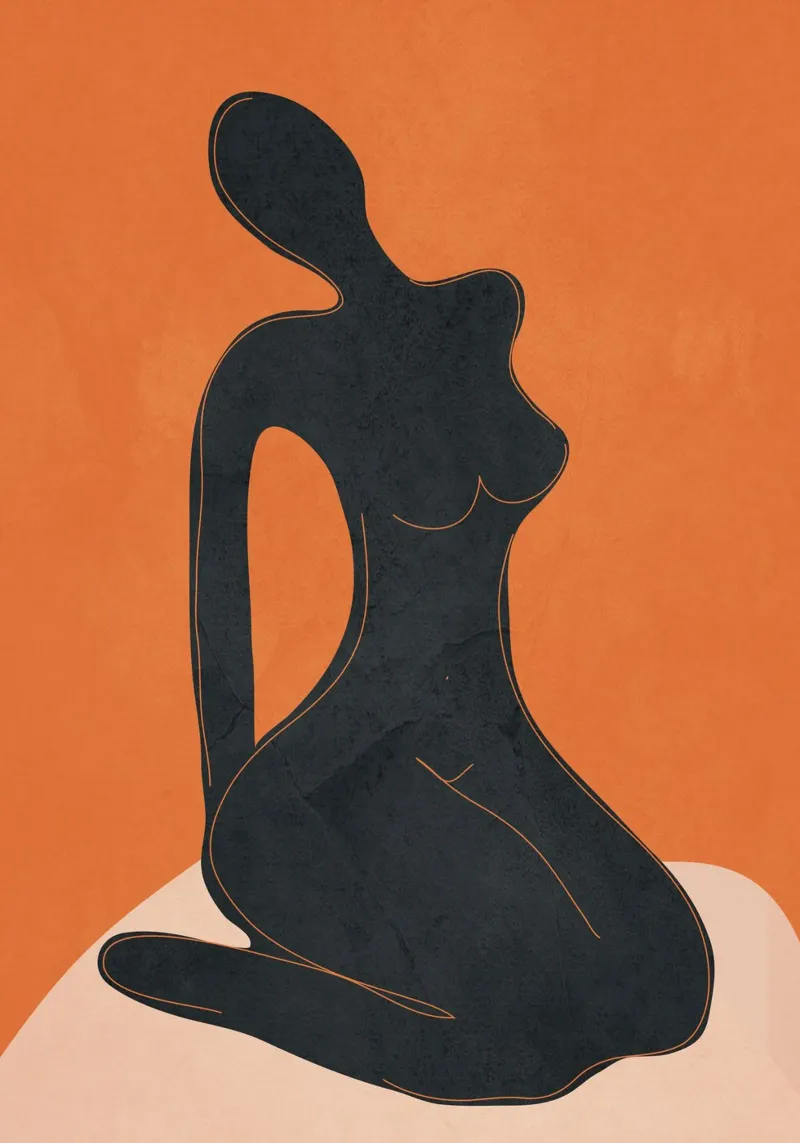 Abstract Nude II pellicola backlit da cityart